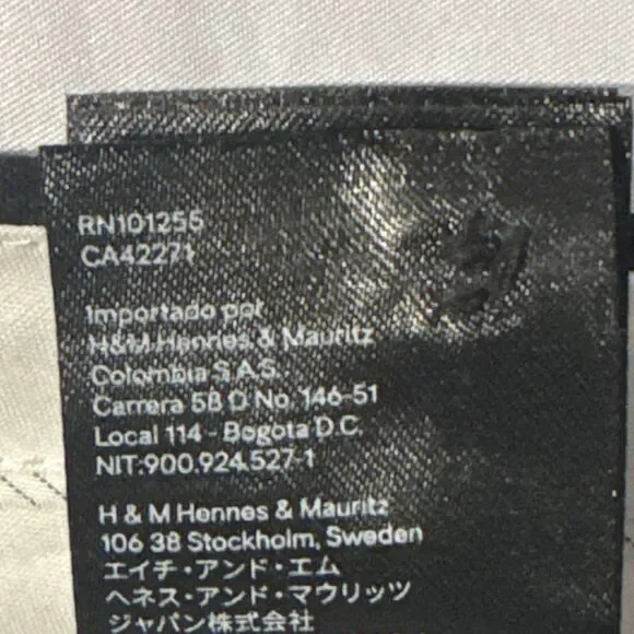 H&M Men's Black Super Skinny Fit Dress Pants Polyester Blend Size 32R - Picture 5 of 8